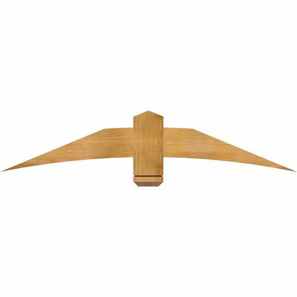Ekena Millwork Bellingham Rough Sawn Timber Gable Bracket, Western Red Cedar, 60"W x 12"H x 2"D x 6"F, 5/12 Pitch GBW060X12X0206BEL00RWR - main